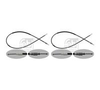 2X FEBI BILSTEIN Cavo Del Freno A Mano Per VW Touareg 7LA