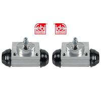 2X FEBI BILSTEIN Cilindro Del Freno Posteriore Per Nissan Micra III K12 Note E12