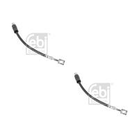 2x Febi BILSTEIN Flessibile Del Freno Tubo Anteriore SX Destra Adatto A per Opel