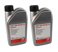 2X FEBI BILSTEIN Olio Del Cambio SAE 75W-80 1L GL-5 BMW MTF LT-2 Giallo