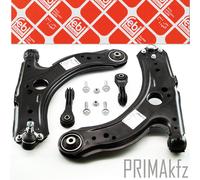 2x Febi Braccio Oscillante + Barra Accoppiamento Frontale per Audi A3 VW Golf IV