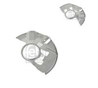 2x FEBI Piastra di ancoraggio BILSTEIN Lamiera paraspruzzi Disco freni anteriore