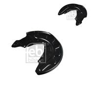 2x FEBI Piastra di ancoraggio BILSTEIN Lamiera paraspruzzi Disco freni anteriore