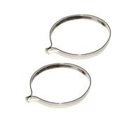 2X Fermagli per Pantaloni Bici Metallo Cromato Vintage Epoca Cinturino Ganci Fermaglio