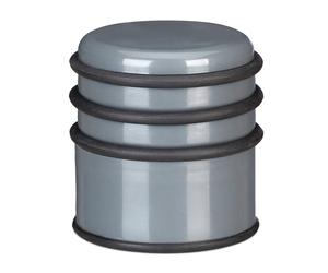 2x Fermaporta a pavimento blocca porte e finestre pesante 3 anelli in gomma