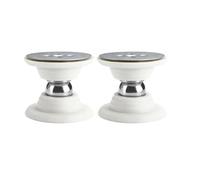 2x Fermaporta con potente ventosa magnetica, fermaporta Per Ufficio Camera(White)