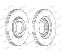 2x FERODO DDF1404C PREMIER Coat+ Disco freno Anteriore per HYUNDAI H-1 Van (A1)