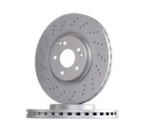 2x FERODO DDF1582C-1 Disco freno Anteriore adatto per MERCEDES-BENZ CLK (C209)