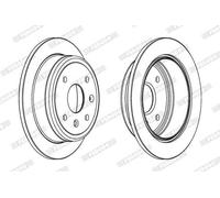 2x FERODO DDF1606C PREMIER Disco freno Posteriore per HYUNDAI GETZ (TB) 258mm