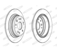 2x FERODO DDF1933 PREMIER Disco freno Posteriore per HONDA CR-V II (RD) STREAM