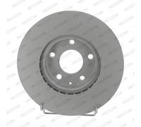 2x FERODO Disco freno Anteriore Ø295mm Altezza: 51,5mm Spessore: 25mm Cerchio foro-Ø: 114,3mm ventilato DDF2465C Compatibilità con MAZDA CX-3 DK 3 Hatchback BM, BN 3 Sedan BM, BN 3 Van/Hatchback BM