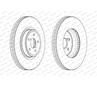 2x FERODO Disco freno Anteriore Ø316mm Altezza: 57mm Spessore: 30mm Cerchio foro-Ø: 100mm ventilato DDF1841C-1 Compatibilità con SUBARU FORESTER SJ Legacy IV Station Wagon BP Legacy IV Sedan BL