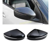 2x Fibra di Carbonio/ABS Esterno Auto Lato Tappo Dello Specchio Retrovisore Copertura Borsette di Ricambio Per Nissan Kicks 2017-2021 2022 2023 2024 2025