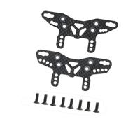 2X Fibra di Carbonio Staffa Nero Ricambi per 1/10 XM01 Anteriore e Posteriore Ammortizzatore Mount High Performance Upgrade
