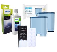 2x filtri per l'acqua + decalcificante per PHILIPS LatteGo Latte Go