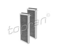 2x Filtro abitacolo Filtro al carbone attivo 112 297 TOPRAN per AUDI A6 C6 Avant