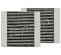 2x Filtro abitacolo Filtro al carbone attivo 600 094 TOPRAN per ALFA ROMEO FIAT