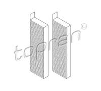 2x Filtro abitacolo Filtro al carbone attivo 722 261 TOPRAN per CITROËN PEUGEOT