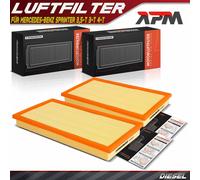 2x Filtro Aria Inserto per Mercedes-Benz Sprinter 3,5 Porte 3-T 4-T B907 B910