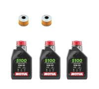 2x Filtro Olio per Herkules Adly Uragano 450/500S+4liter Power Sintetico 10W50