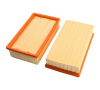 2x Filtro Plissettato Piatto Per Bosch Gas 35 L Afc Sfc + Gas 35 M Afc