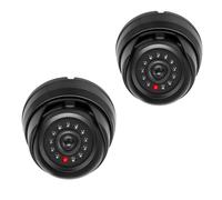 2x Finta Telecamera a Cupola Videosorveglianza di Sicurezza Dummy Camera LED