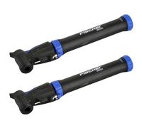 2x Fischer Mini Fahrrad-Pumpe Pompa Minipompa Auto-Ventil Dunlop Scaverand