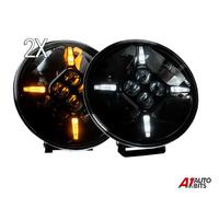 2X Fit Scania Volvo DAF MAN Camion 24V 9" Faro Rotondo Spot Led DRL COMBO HQ