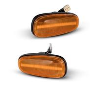 2x Flash normale/Dinamico Luci di posizione laterali Indicatori direzione for auto Lampada lampeggiante ambrata for Opel Zafira A 1999-2005 Astra G 1998-2009(Normal flash,Orange lens)