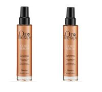 2X Fluido Illuminante Oro Puro 100 ml con Olio di Argan - Fanola Oro Therapy 24k