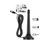 2X FM DAB Radio Antenna for Stereo System and AV Receiver - Universal Indoor Antenna with Extension Cable