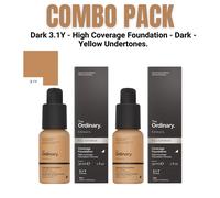 2X Fondotinta Crema Scuro - Copertura Completa Leggera Aspetto Liscio E Perfetto