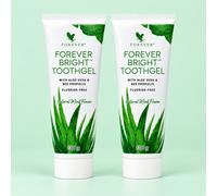 2x Forever Bright Toothgel 130g - Dentifricio alla menta con Aloe Vera e Propoli