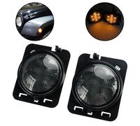 2x Front Fender Parking Side Marker LED Girare Luce Per Wrangler JK 07-15 A T9