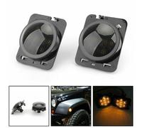 2x Front Fender Parking Side Marker LED Girare Luce Per Wrangler JK 07-15 A Y0