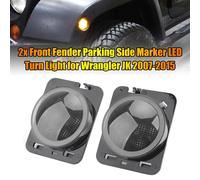 2x Front Fender Parking Side Marker LED Turn Light per Wrangler JK 2007-2015 T0