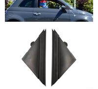2X Front Window A-Pillar Triangolo Copertura Nero Compatibile | Ricambio per OEM 1SJ85KX7AA 1SD00KX7AA, rivestimento esterno in plastica ABS durevole