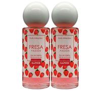 2x Fruits Attraction FRESA PASIÓN Fragranza Che Evoca Un'Intensa e Deliziosa Passione Per La Vita, Catturando Il Profumo Fresco e Inebriante Delle Succose Fragole 100ml