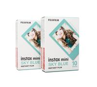 2X Fujifilm Instax Mini Sky Blue Blueframe Frame Film Istantaneo Blu