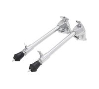 2x Gambe per grancassa regolabili, eleganti e dritte con staffa per basi di