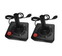 2X Gaming Joystick Controller per 2600 Game Rocker con Leva Un 4 Vie E Pulsante di Azione Retrò Gamepad Retrò