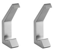 2X Ganci Adesivi In Acciaio Ottica Ganci Fissabili In Metallo Per Appendiabiti