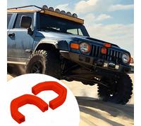 2x ganci da rimorchio anteriore rosso copre la sostituzione di per Dodge