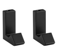 2x Gancio per Cappotto Antracite Nero adesivi Anschraubhaken Metallo Guardaroba