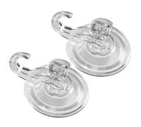 2X Gancio Un Ventosa per Vuoto Resistente Riutilizzabile Grande Trasparente J9J7