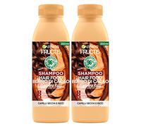 2x Garnier Fructis Hair Food Shampoo Rigenera Ricci Detergente Vegano Fragranza Dolce per Capelli Secchi - 2 Flaconi da 350ml