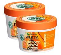 2x Garnier Fructis Maschera Per Capelli Hair Food 3in1 Riparatrice Papaya - 2 Barattoli da 390ml