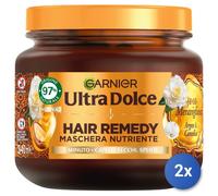 2x Garnier Ultradolce Maschera Capelli 340 Ml.Vaso Oli Meravigliosi