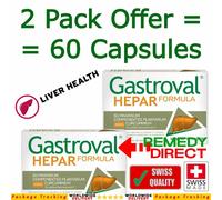 2x GASTROVAL HEPAR FORMULA Protezione fegato, rigenerazione, manutenzione 30 ...