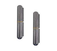 2x GedoTec anschweiß-scharnier Nastro per porta rotolo di nastro Länge 60 mm anschweißband ACCIAIO Vuota Porta Angelo con rinforzato perno qualità del marchio per zona living
